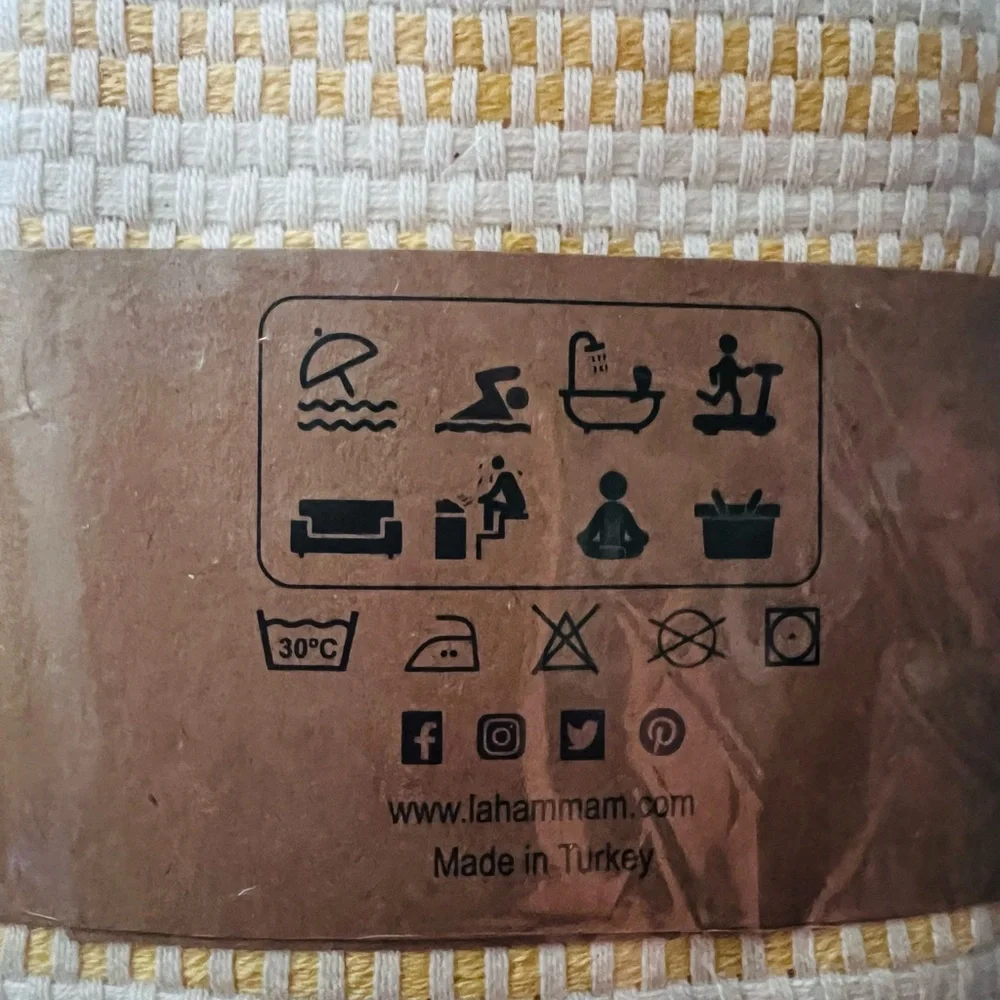 NIP La’ Hammam Turkish Hand Towels (2 towels)